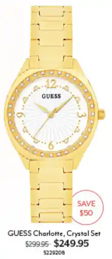 Angus & Coote GUESS Charlotte, Crystal Set offer
