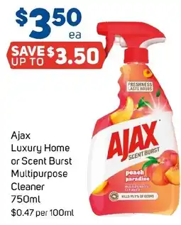 Foodland Ajax Luxury Home or Scent Burst Multipurpose Cleaner offer