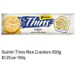 Foodland Suimin Thins Rice Crackers offer