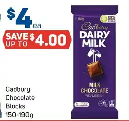 Foodland Cadbury Chocolate Blocks offer