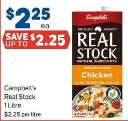 Foodland Campbell's Real Stock Chicken offer