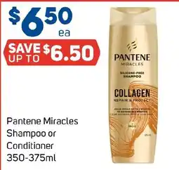 Foodland Pantene Miracles Shampoo or Conditioner offer