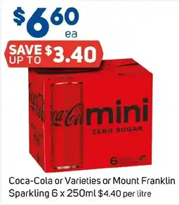 Foodland Coca-Cola mini Zero Sugar offer