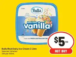 IGA Bulla Real Dairy Ice Cream offer