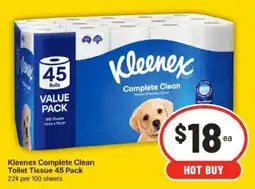 IGA Kleenex Complete Clean Toilet Tissue offer