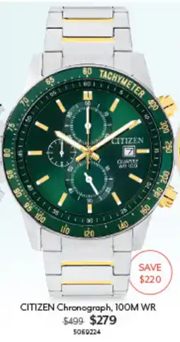 Angus & Coote CITIZEN Chronograph offer
