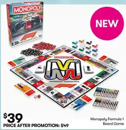 BIG W Monopoly Formula 1 Board Game offer