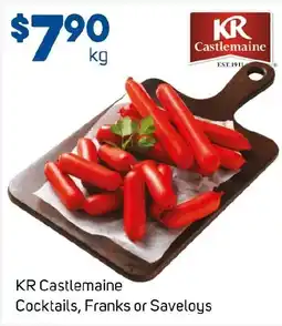 Foodland KR Castlemaine Cocktails Franks or Saveloys offer