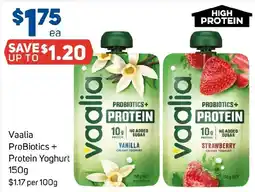Foodland Vaalia ProBiotics + Protein Yoghurt offer