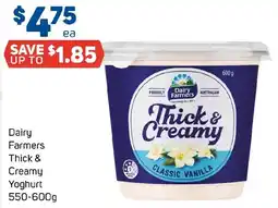 Foodland Dairy Farmers Thick & Creamy Yoghurt offer