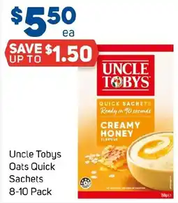 Foodland Uncle Tobys Oats Quick Sachets offer
