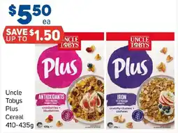 Foodland Uncle Tobys Plus Cereal offer