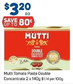 Foodland Mutti Tomato Paste Double Concentrate offer