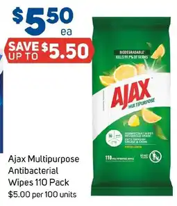 Foodland Ajax Multipurpose Antibacterial Wipes offer