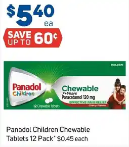 Foodland Panadol Children Chewable Tablets offer