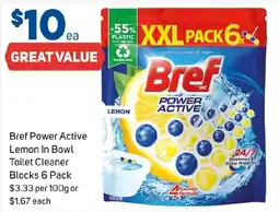 Foodland Bref Power Active Lemon In Bowl Toilet Cleaner Blocks offer