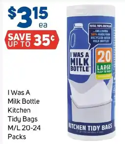 Foodland I Was A Milk Bottle Kitchen Tidy Bags offer