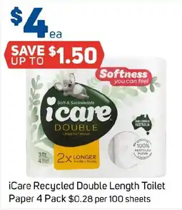 Foodland iCare Recycled Double Length Toilet Paper offer