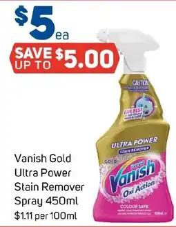 Foodland Vanish Gold Ultra Power Stain Remover Spray offer