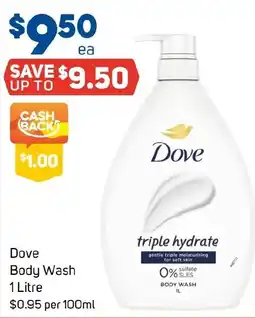 Foodland Dove Body Wash offer