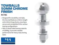 Burson Auto Parts Towballs 50mm Chrome Finish offer
