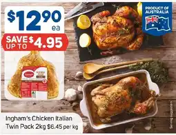 Foodland Ingham's Chicken Italian offer