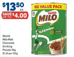Foodland Nestlé Milo Malt Chocolate Drinking Powder offer
