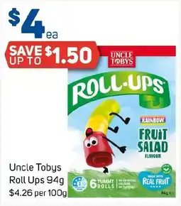 Foodland Uncle Tobys Roll Ups offer