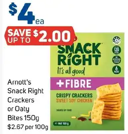 Foodland Arnott's Snack Right Crackers offer