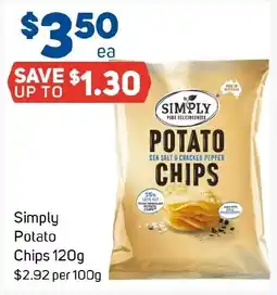 Foodland Simply Potato Chips offer