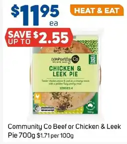 Foodland Community Co Chicken & Leek Pie offer