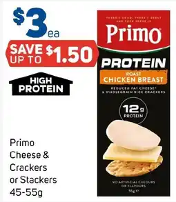 Foodland Primo Cheese & Crackers or Stackers offer
