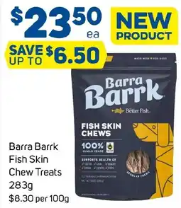 Foodland Barra Barrk Fish Skin Chew Treats offer