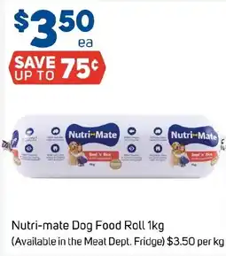 Foodland Nutri-mate Dog Food Roll offer