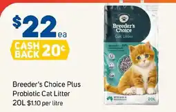 Foodland Breeder's Choice Plus Probiotic Cat Litter offer