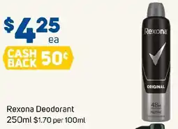 Foodland Rexona Deodorant offer