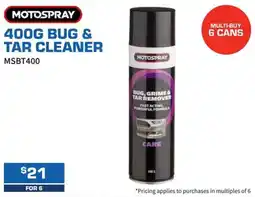 Burson Auto Parts Motospray Bug & Tar Cleaner offer