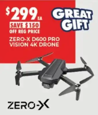 Zero-X D600 Pro Vision 4K Drone