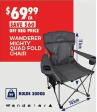 Wanderer Mighty Quad Fold Chair