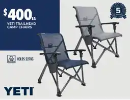 BCF Yeti Trailhead Camp Chairs offer