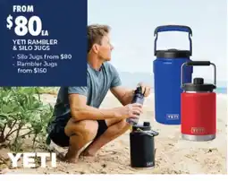 BCF Yeti Rambler & Silo Jugs offer