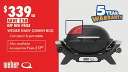BCF Weber Baby Q1000N BBQ offer