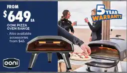 BCF Ooni Pizza Oven Range offer