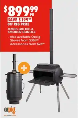 BCF Ozpig Big Pig & Smoker Bundle offer