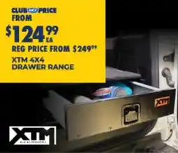 BCF Xtm 4x4 drawer range offer