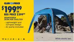 BCF Wanderer 3x3m Air Shelter offer