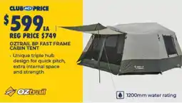BCF Oztrail 8p Fast Frame Cabin Tent offer