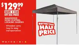 BCF Wanderer 3x3m Central Locking Gazebo offer