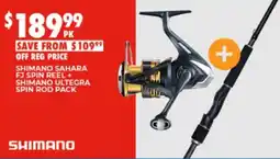 BCF Shimano Sahara FJ Spin Reel + Shimano Ultegra Spin Rod Pack offer