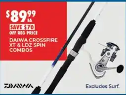 BCF Daiwa Crossfire XT & LDZ Spin Combos offer